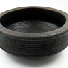 2 Liter Handcrafted Clay Pan/Pot/Kadai/Earthen/Mud/Mitti Handi - Perfect for Cooking Serving. Colour: Black